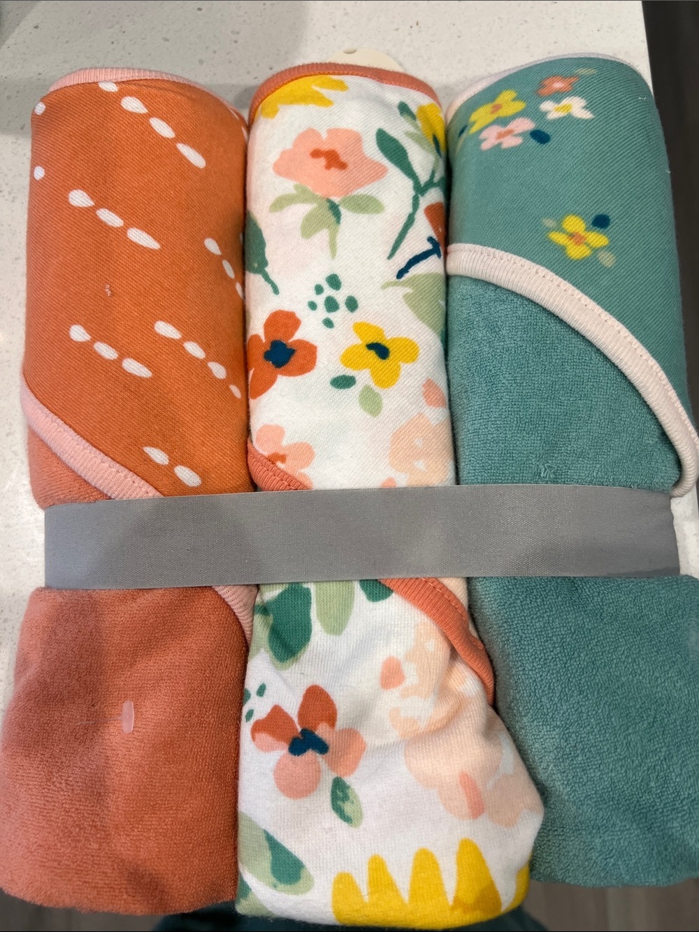 Cloud Island 3-pack hooded towel set
